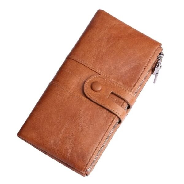 RexSwan Women's Wallet Large Capacity With Zip Around Credit Card Holder Leather Ladies Wallet with RFID Blocking Phone Wristlet
